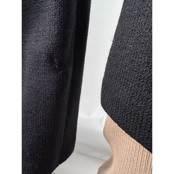 St. John Evening By Marie Gray Black Knit Rhinestone Button Down Top w/ Blemish - Picture 9 of 16